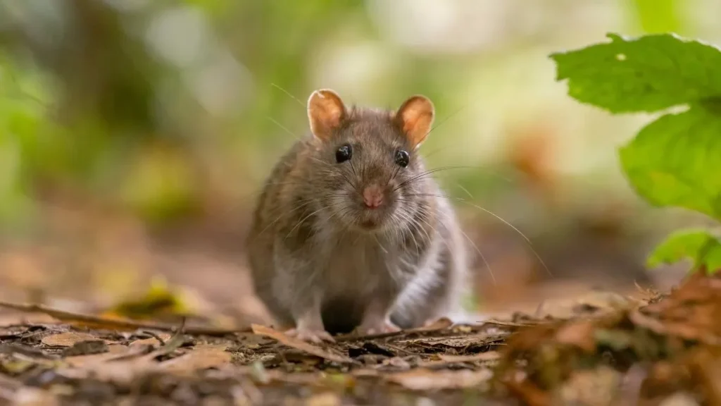 a close up of a rodent